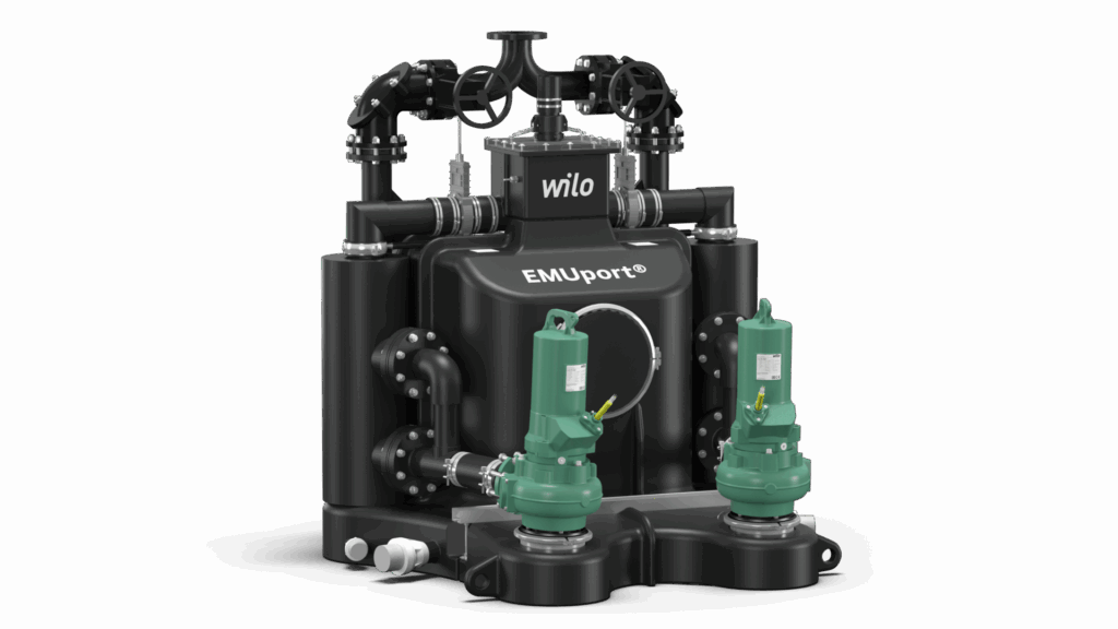 Wilo-EMUport CORE:  afvalwateropvoerinstallatie met scheidingssysteem om blokkades en overstromingen te voorkomen