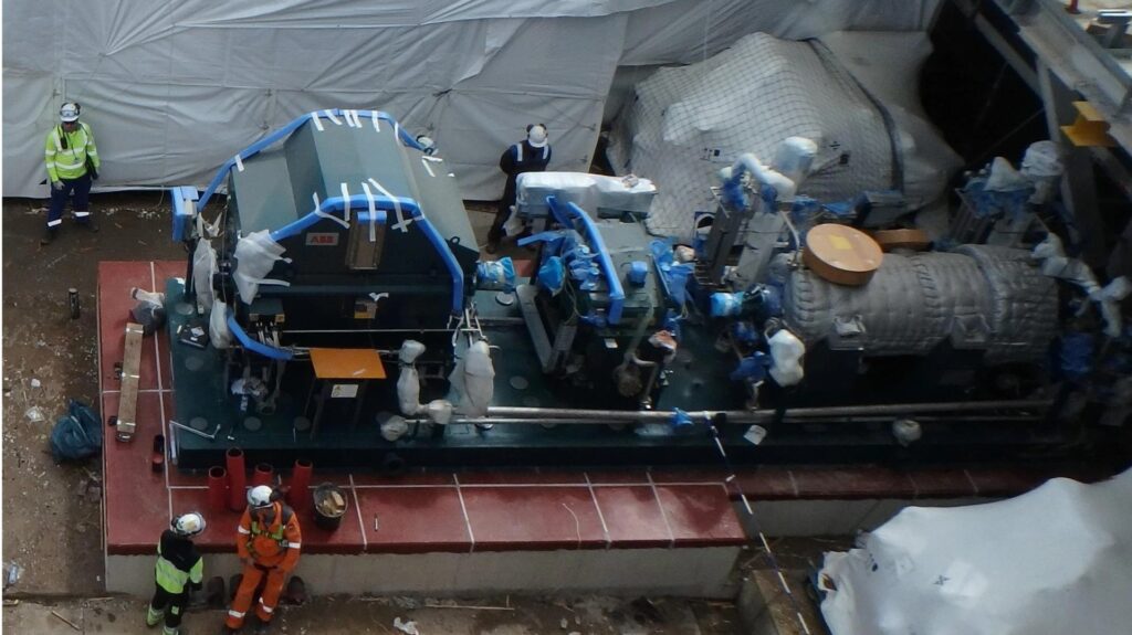 Machinery installations