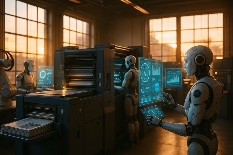 de toekomst van drukkerijen met kunstmatige intelligentie
