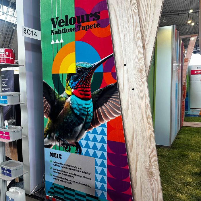 probo veloursbehang op beurs