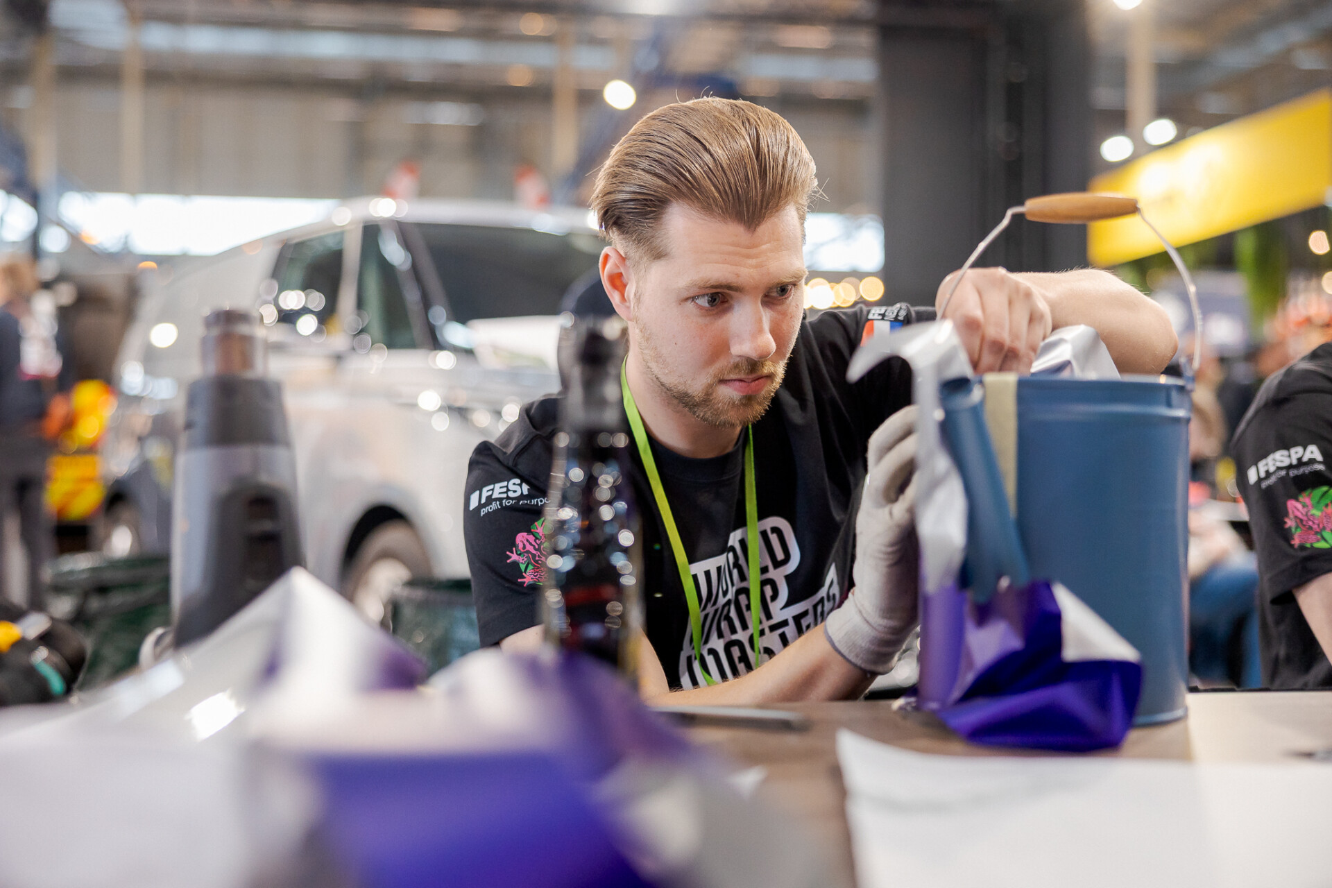 Wrappen van objecten interieur en carwrap World Wrap Masters Visualize Expo
