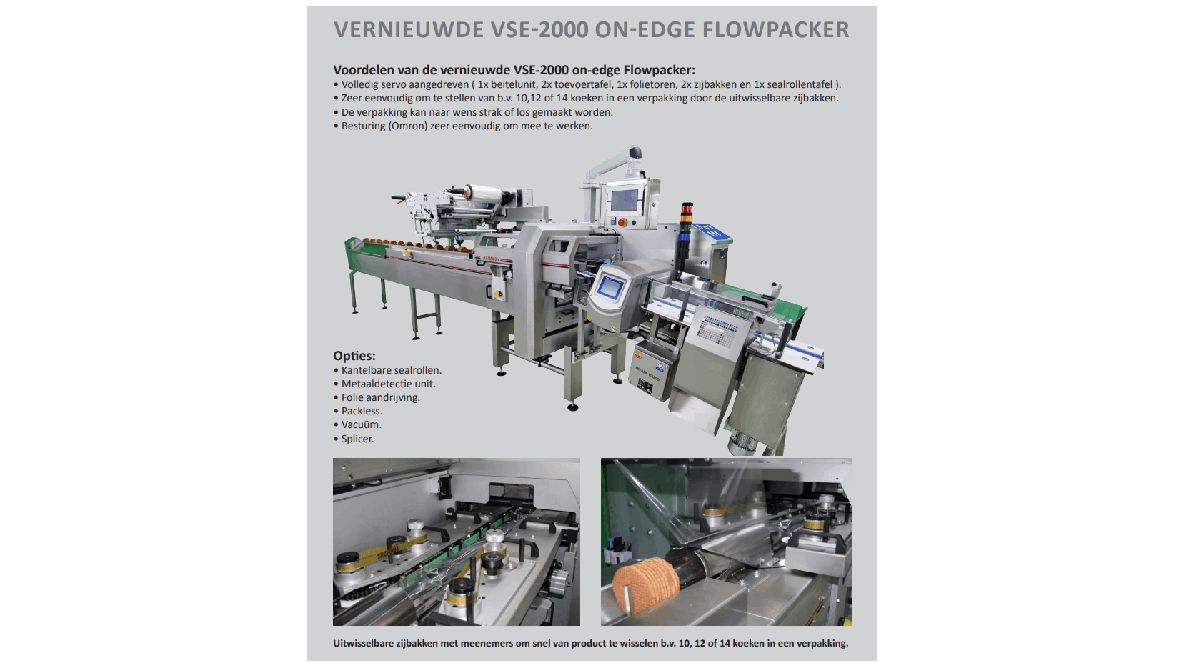 TEHAMA VSE2000 ONEDGE FLOWPACKER Empack NL