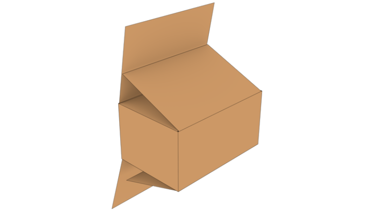 vouwdoos overslaande klep