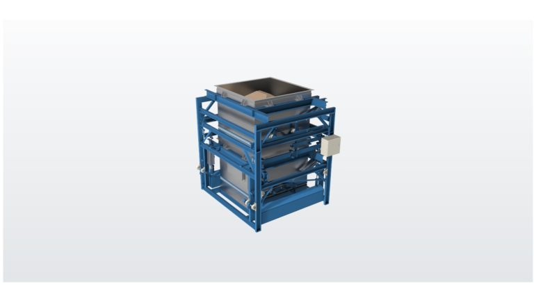 Duplexweger voor doorstroom van product.