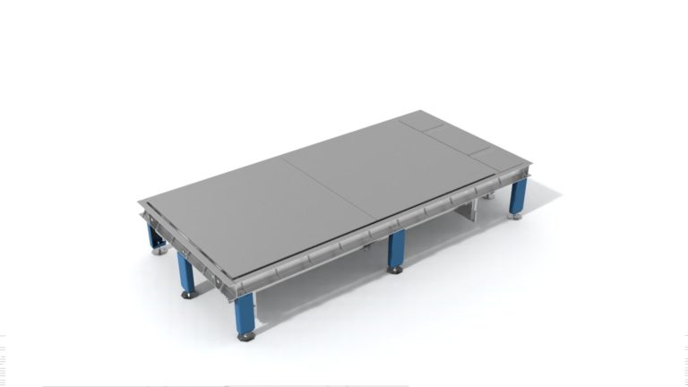 Hybride weegschaal, Voor robuuste omgevingen 1 loadcell centraal gemonteerd.