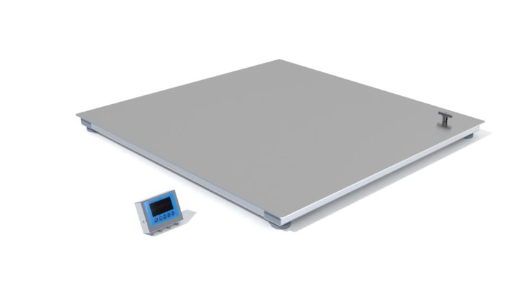 Opklapbare weegschaal, voor de vlees industrie zowel in RVS & Staal