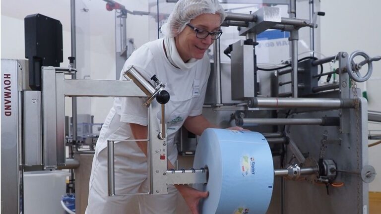 Verrijdbare tilhulp voor (folie)rollen