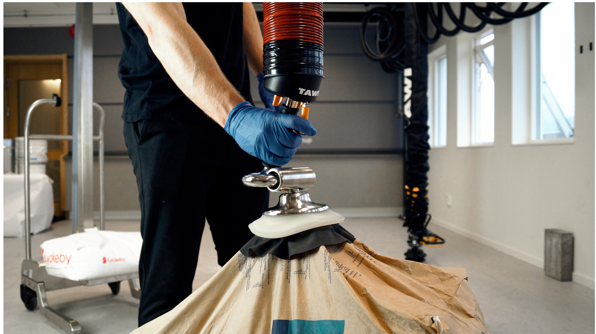 Vacuumheffer voor zakken