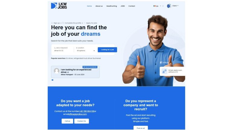 You can post adds on our website to find drivers