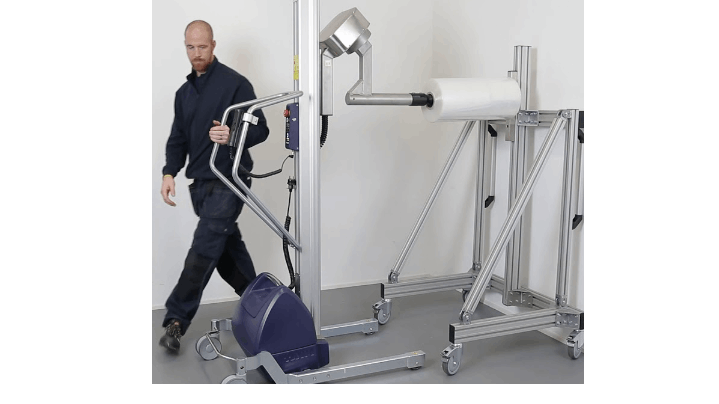 Lifting trolley with coregripper