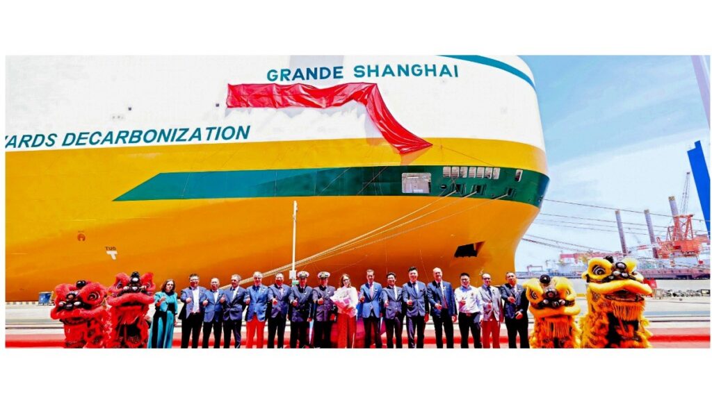Grande Shanghai, Grimaldi Group’s first Ammonia Ready car carrier