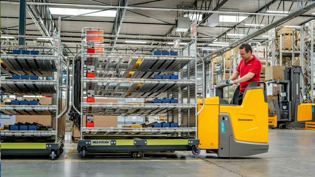 Forklift order picking carts