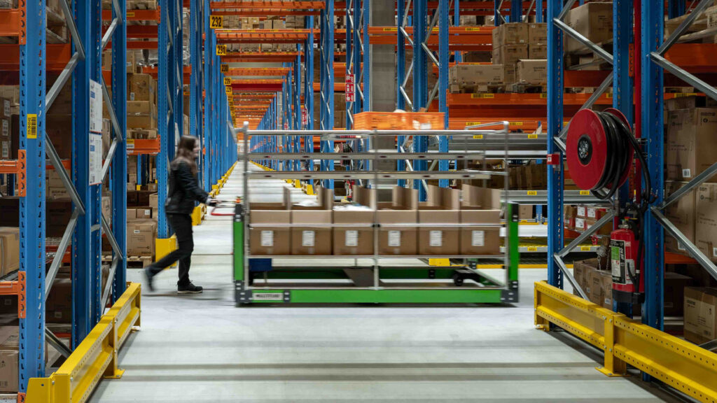 E-pick-to-light cart