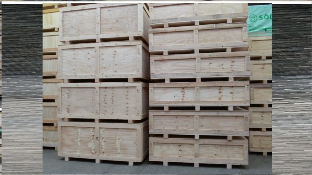 wooden boxes