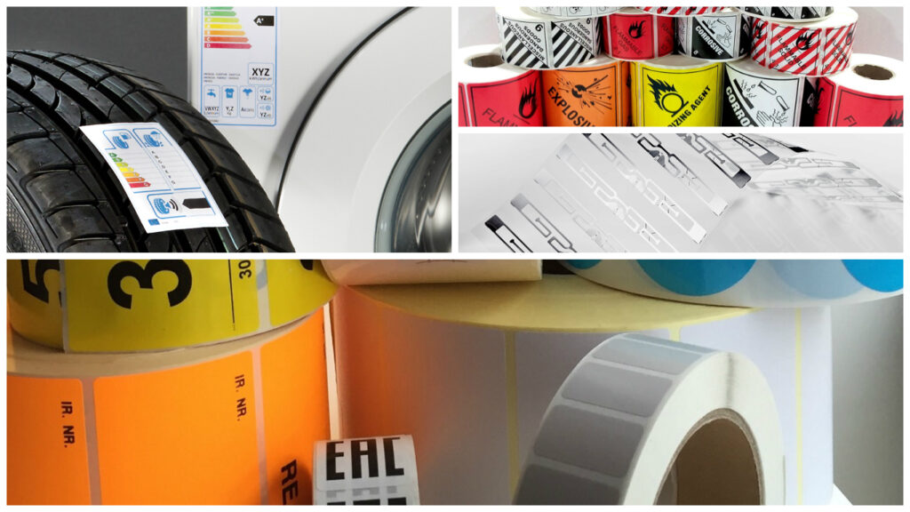 Etiketten en tags op rol