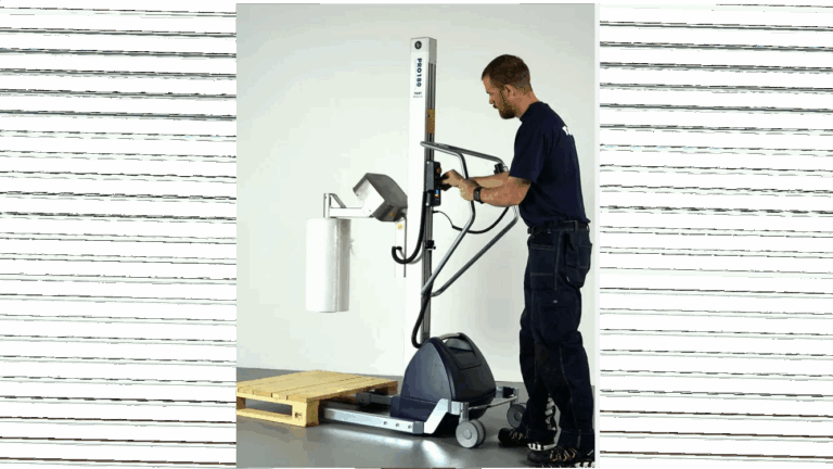 Hefwagen met coregripper