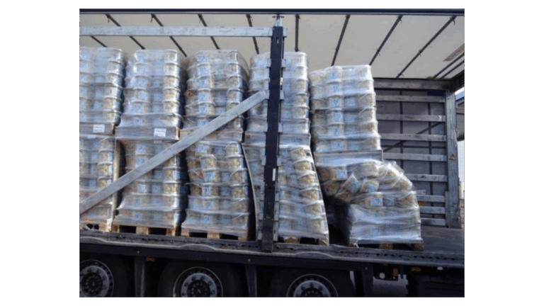 Higher load security for products on pallets