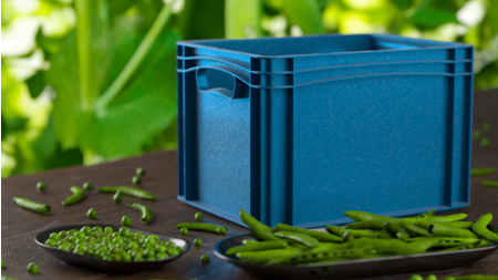 From pea to box – plastic containers made from renewable raw materials