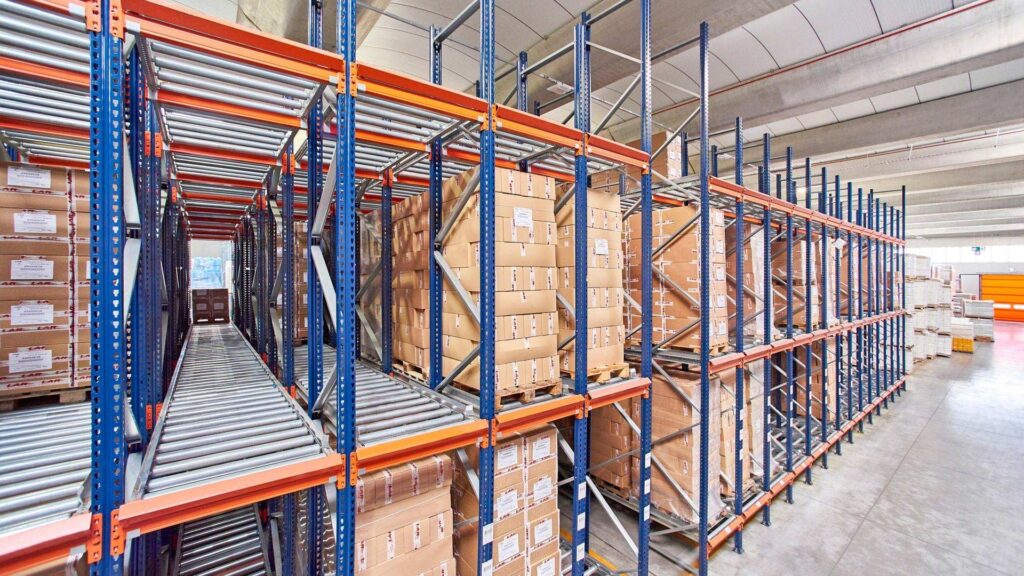 Rayonnage à palettes dynamique