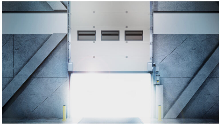 Ouvrez la voie vers l’avenir avec le modèle ASSA ABLOY OH1142P Dual Drive porte sectionnelle