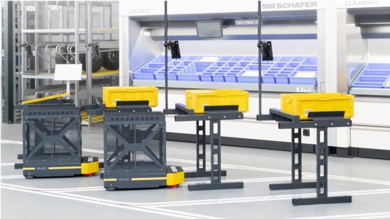 AGV WEASEL®: Des véhicules guidés automatisés pour le transport optimal et automatisé de marchandises