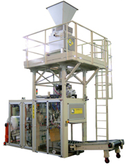 Bagging machine for powders