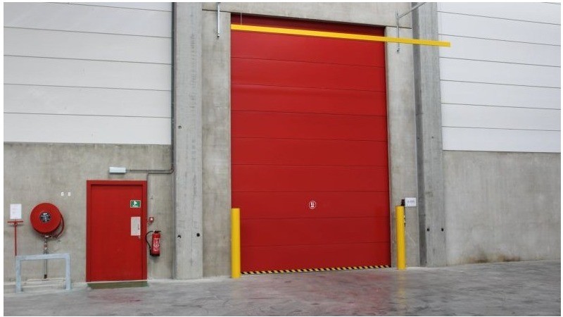 Portes sectionnelles industrielles coupe-feu