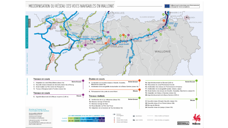 Modernisation du réseau fluvial wallon