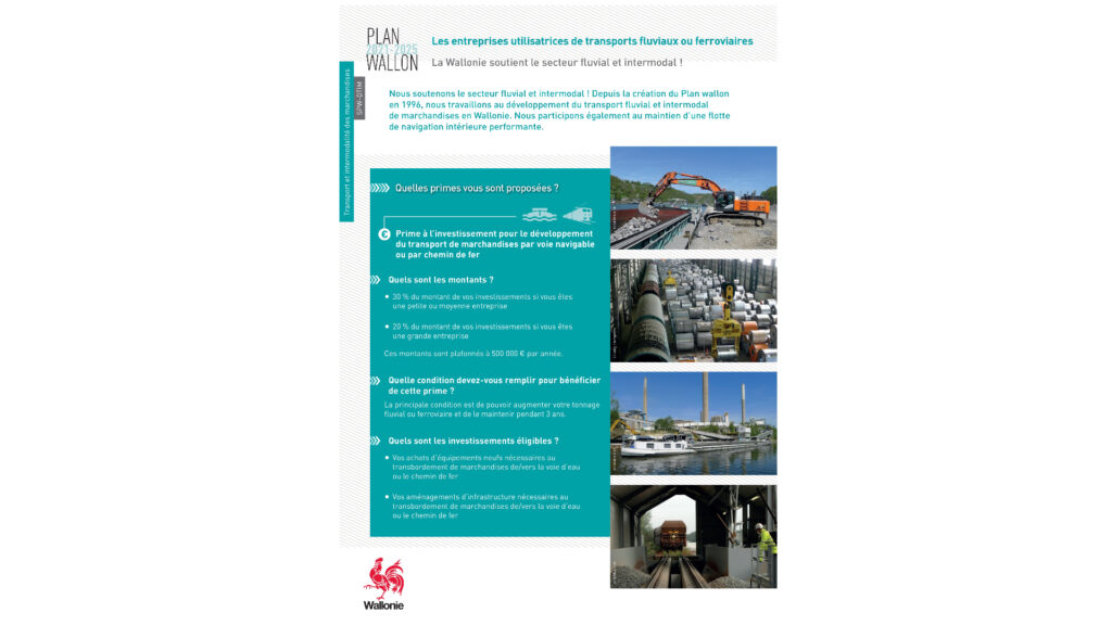 Aides aux entreprises pour le développement du transport fluvial et ferroviaire