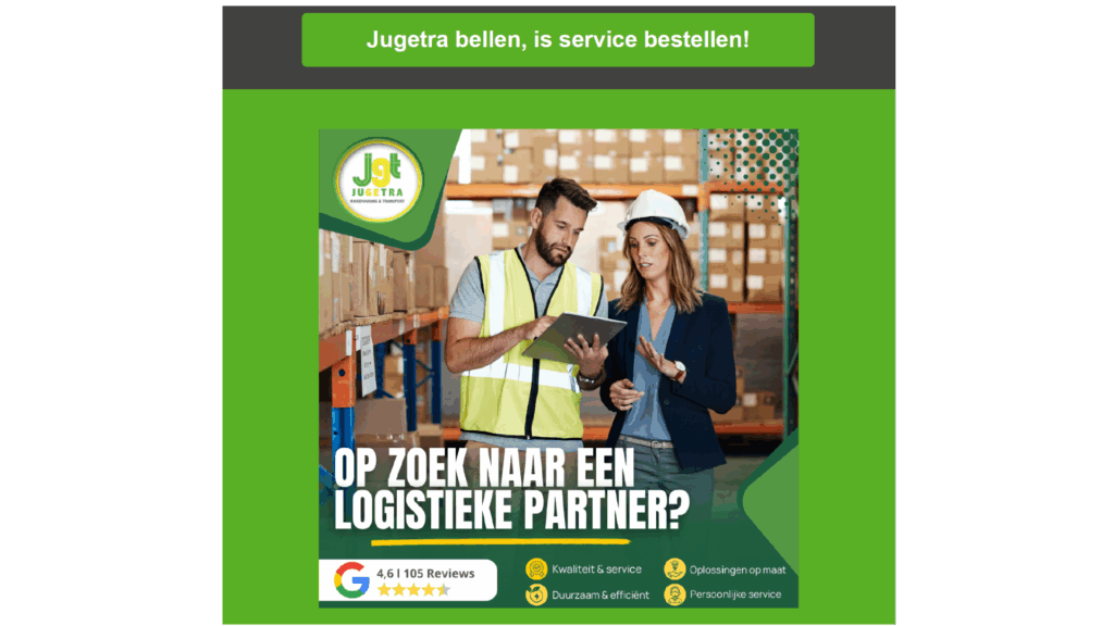 Jugetra bellen, is service bestellen!