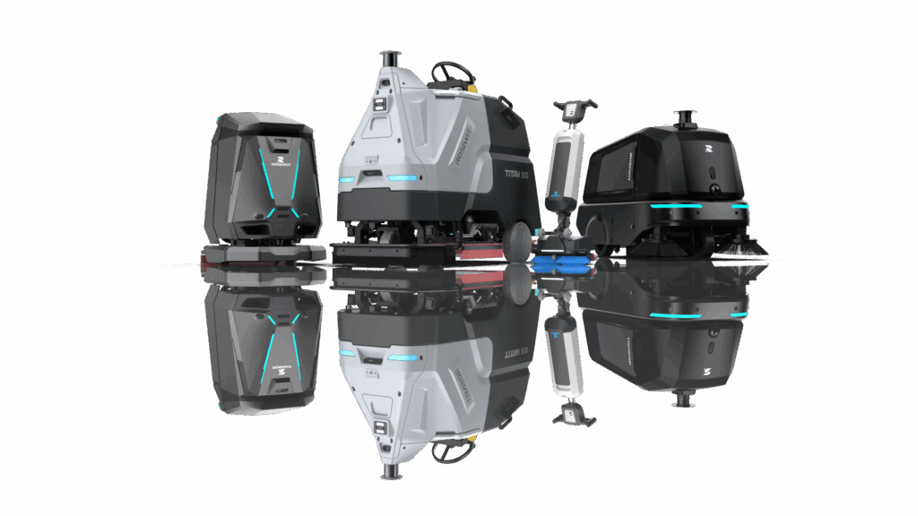 The latest smart scrubbing-mop cobot: ROSIWIT Skywalker live in action