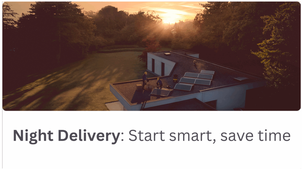 We work at night so you start bright