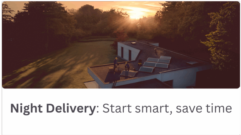 We work at night so you start bright