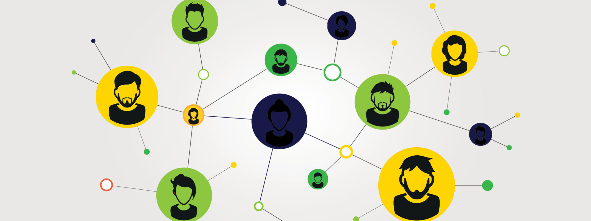 shutterstock_1726750087_EM Illustration of a social network. Social contacts of people connected by nodes and lines. EPS 10 vector.; Shutterstock ID 1726750087; Purchase Order: 20210414; Job: EF Logo's; Client/Licensee: Business development