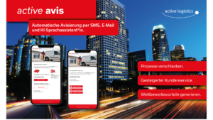 active avis – Automatische Avisierung für effiziente Endkundenavisierung (B2B und B2C).