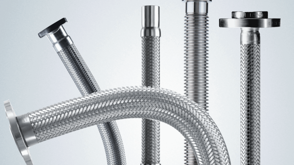 Corrugated metal hoses