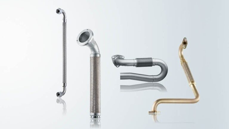 Combination of flexible and rigid pipe connections