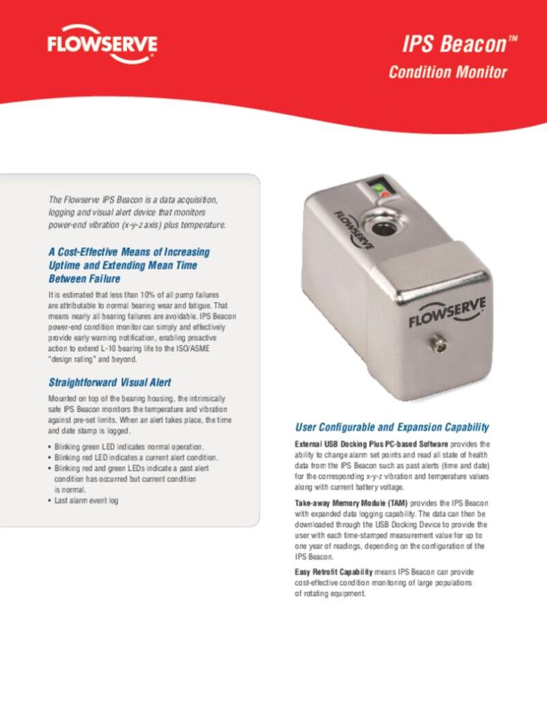 Equipment monitoring and control products IPS + beacon