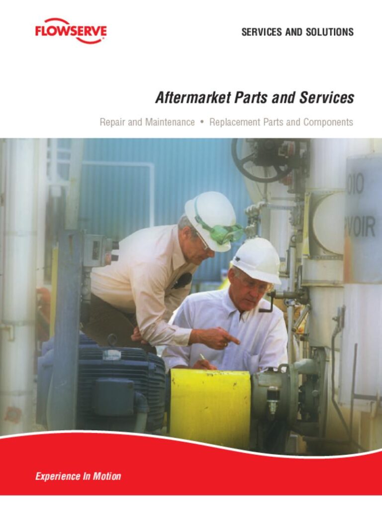 Flowserve’s aftermarket parts and services
