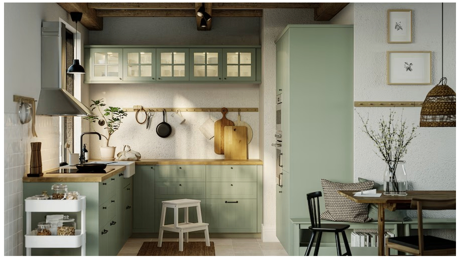 IKEA – STENSUND cuisine cottage vert clair
