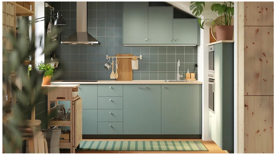 IKEA – NICKEBO cuisine gris-vert mat