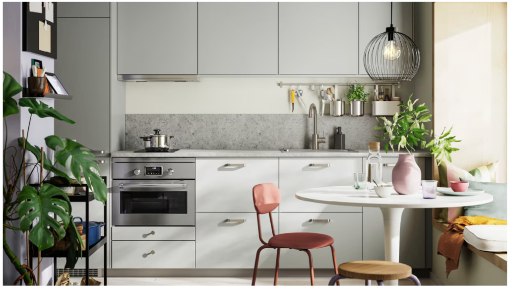IKEA – HAVSTORP cuisine gris clair