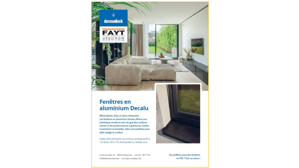 Deceuninck – châssis aluminium