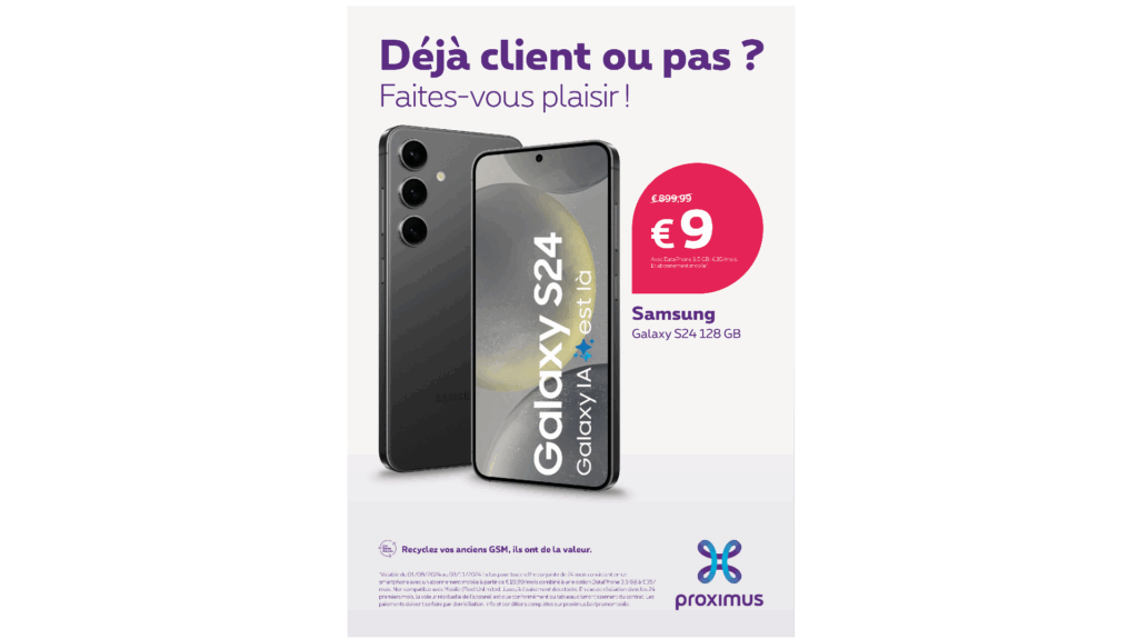 Le Samsung Galaxy S24 à 9€ !