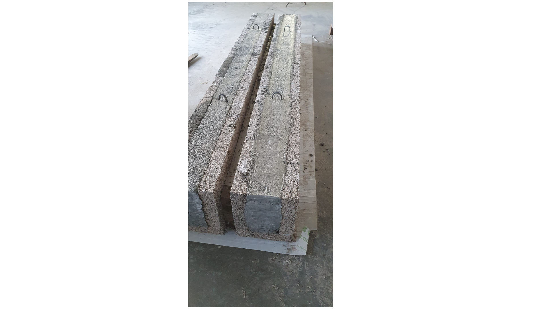 Linteau enrobé sur mesure