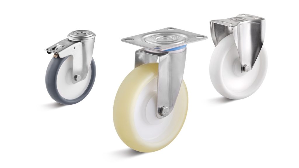 Roulettes en acier inoxydable