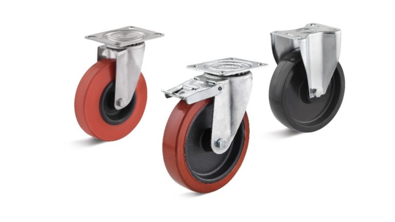 Heat-resistant wheels and castors