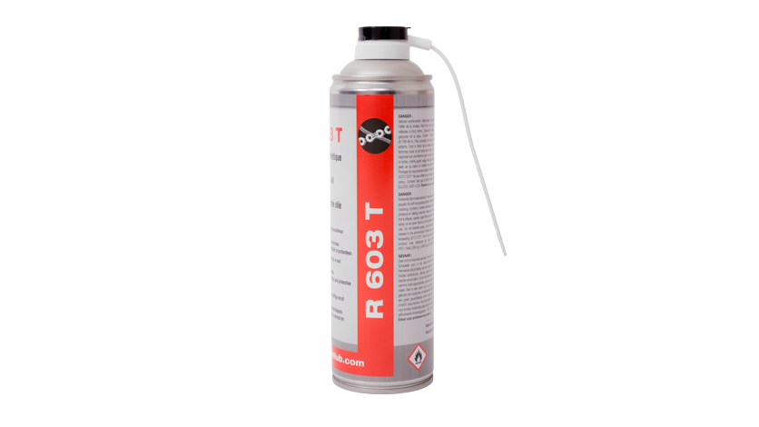 R 603T – Dust-repellent chain lubricant reinforced with PTFE