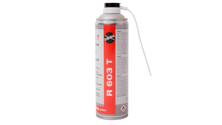 R 603 T – Lubrifiant pour chaîne anti-poussière renforcé avec du PTFE