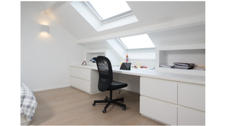 Renovatie van een volledige zolderverdieping